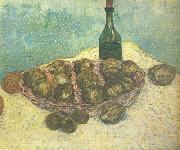 Vincent Van Gogh Still life:Bottle,Lemons and Oranges (nn04) oil painting reproduction